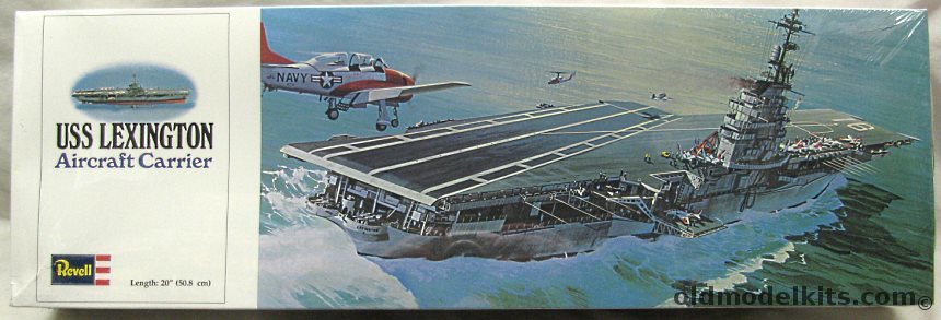 Revell 1/500 USS Lexington CVT16 Aircraft Carrier, H444 plastic model kit